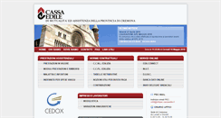 Desktop Screenshot of cassaedilecremona.it